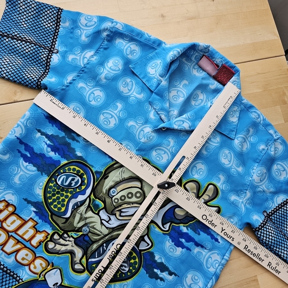 Kid's No Rules Vintage Polyester Button Up Shirt - Picture 4 of 8